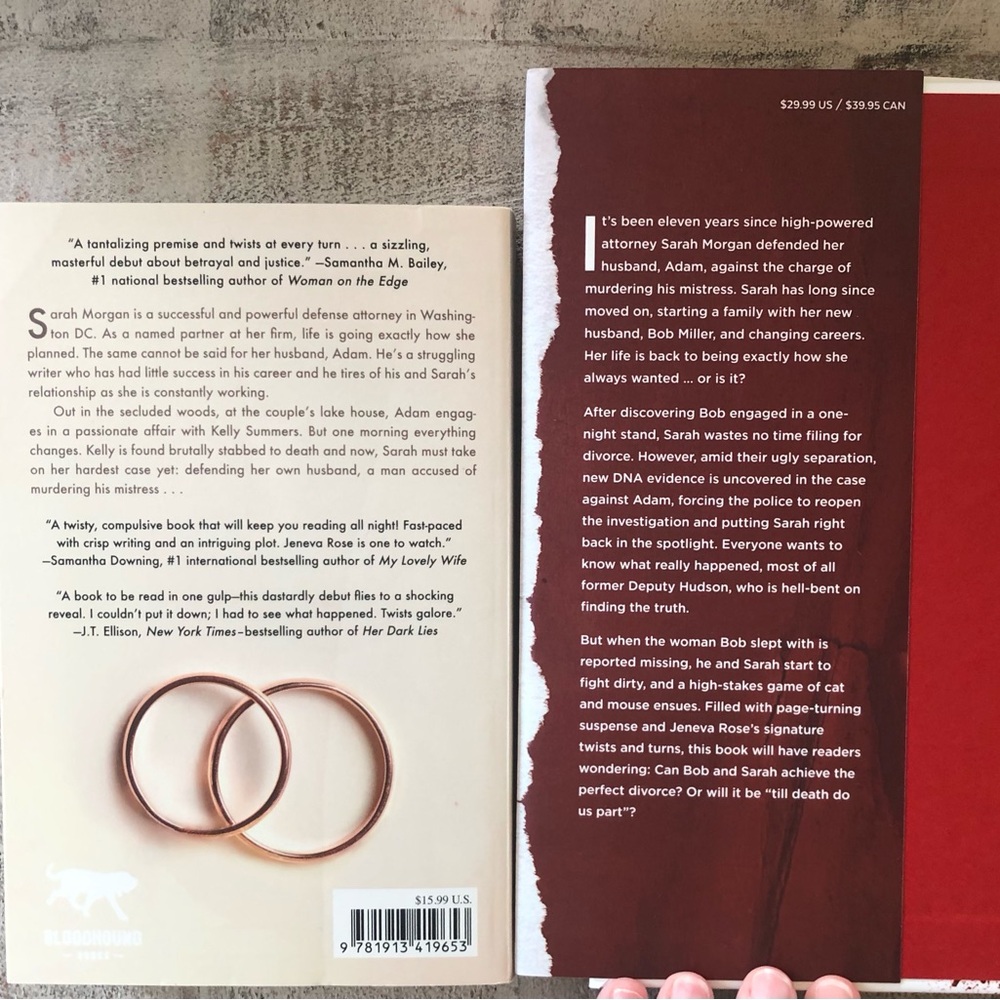The Perfect Marriage and The Perfect Divorce Books by Jeneva Rose - Picture 2 of 2
